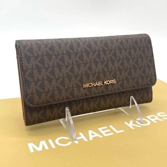 Michael Kors Trifold Wallet Brown - Picture 1 of 8